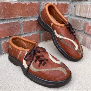 🆕Sundance☀️Unique Handmade Leather side tie loafer shoes | Unisex Sz 27